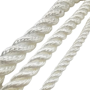 Nhà Máy Cung Cấp 3 Sợi Trung Bình Z Xoắn PA Nylon Multifilament Dây 18Mm X 220M Với CCS Giấy Chứng Nhận Với Màu Trắng - Product Image 2