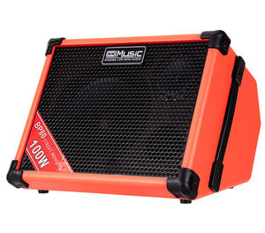 Amplificateur de guitare professionnel 100W rechargeable en métal pour extérieur, idéal pour le buskering, avec lecteur USB et woofer de 8 pouces – Fabrication d'instruments de musique - Product Image 3