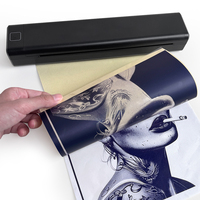 Newyes Printer tato nirkabel, Printer tato nirkabel, Printer Transfer termal, Printer ukuran huruf A4 portabel, untuk membuat tato