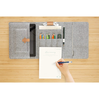 Housse multi-poches en feutre, étui de voyage quotidien pour ordinateur portable, coussin de bureau, trousse à crayons