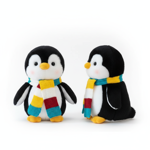 Mini <span class=keywords><strong>Peluche</strong></span> <span class=keywords><strong>de</strong></span> Pingüino con Bufanda, Lindo Animal <span class=keywords><strong>de</strong></span> <span class=keywords><strong>Peluche</strong></span> Suave del Tamaño <span class=keywords><strong>de</strong></span> la Palma <span class=keywords><strong>de</strong></span> la Mano, Venta al por Mayor, Perfecto para Regalos para Niños, Compañero para Dormir - Product Image 2
