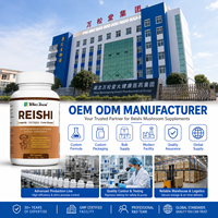Capsules de Reishi, extrait de champignon en poudre, soutien immunitaire, marque privée, OEM, ODM, approvisionnement en vrac, fabricant direct d'usine