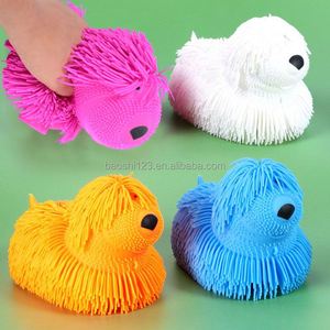 Glowing Fluffy Furry Dog Cat Rabbit Squeeze <b>Squishy</b> Toy Luminous Stress Relief Decompression Fidget Toy for Kids Adults - Product Image 1