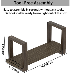 Estantería de Madera Decorativa Moderna para Escritorio, Estante Clásico Ajustable para Almacenamiento de Libros <span class=keywords><strong>en</strong></span> Venta - Product Image 3