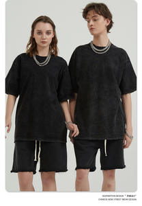 Custom Graphic Tees T Shirts Printed Men's Digital Printing Vintage Distressed Acid Wash T-shirt Men Oversized <b>Tshirts</b> - Product Image 5