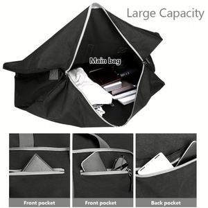 Sac de voyage pliable de grande capacité pour homme, idéal pour le sport, les loisirs, le fitness, les week-ends et les séjours d'une nuit, imperméable, design élégant - Product Image 5