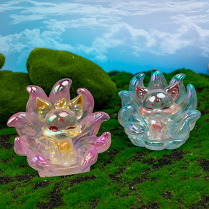 Yu Mo Craft - Figurines de renard à neuf queues légendaire en boîte mystère - Ornements en résine - Décoration d'intérieur - Cadeau - 14 ans et plus - Unisexe - Product Image 4
