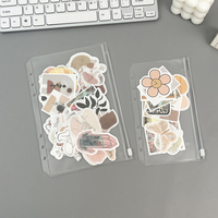 Pvc Transparent A5 A6 A7 pochette à fermeture éclair en plastique poche transparente classeur budgétaire enveloppes à monnaie portefeuille cahier planificateur