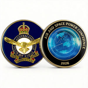 Pièce de monnaie en métal plaquée argent, de collection, avec relief 2D et 3D, commémorative du Défi d'Intelligence Géospatiale Australienne et du Combat Contre le Terrorisme - Product Image 2