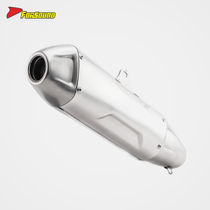 Silencieux d'échappement universel en acier inoxydable RS <span class=keywords><strong>51mm</strong></span> pour XMAX300 R6 R25 CBR400R ADV150 CRF300 - Product Image 1