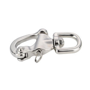 Grillete Giratorio de Acero Inoxidable de 124 mm con Patrón de Arco Galvanizado para Uso Marino, Montañismo, Escalada en Roca y Elevación - Product Image 1