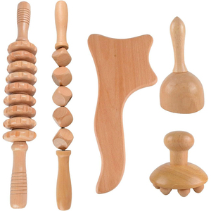 Herramienta de Masaje de Madera para Terapia, Masajeador Linfático de Madera, Herramientas de Escultura Corporal para <span class=keywords><strong>Maderoterapia</strong></span>, Gua Sha, Liberación Muscular - Product Image 1