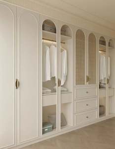 Armoire pliable de luxe au design européen moderne, taille personnalisée, haute qualité, dressing pour la maison, chambre à coucher - Product Image 4