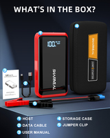 SHARMEAL Fabricant OEM&ODM – Démarreur de Batterie de Voiture 6000mAh, Power Bank 12V Portable, Chargeur de Batterie de Voiture et Démarreur d'Urgence