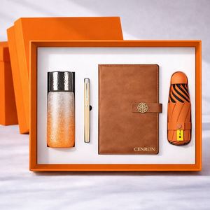 Set de Regalo Empresarial Moderno con Termo, Cuaderno, Bolígrafo y Paraguas para Promoción de Oficina - Product Image 3