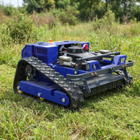 Tondeuses à gazon robotisées télécommandées de haute qualité Beijun 550 mm avec moteur à essence Loncin 224 CC pour l'entretien des vignobles