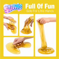 Slime Cristal 250ml Non Toxique Extensible Jouet Sensoriel Anti-Stress Vente en Gros Usine OEM ODM Lots de Faveurs de Fête pour Enfants Soulagement du Stress