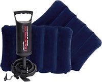 INTEX 64765 Tragbare Aufblasbare Matratze Classic Downy Indoor/Outdoor Luftbett mit Handpumpe & Kissen 1,52m X 2,03m X 25cm