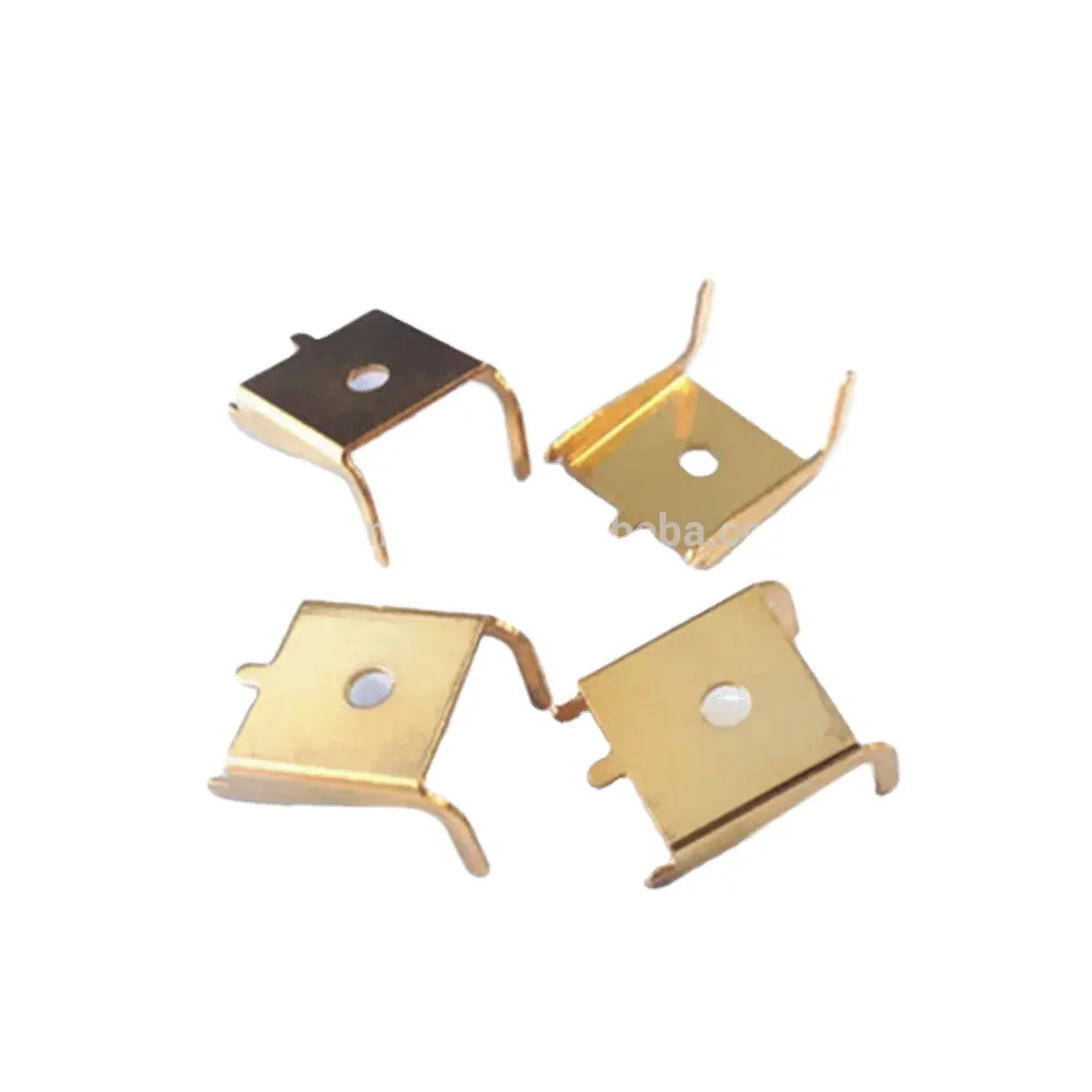 Contacts électriques de fabrication de composants électroniques de pièces d'estampillage faites sur commande d'OEM en cuivre