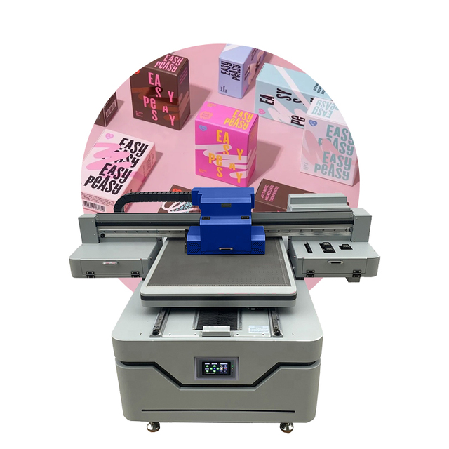 Large Format UV Printer A1 6090 with Auto-Cleaning System for Outdoor Use Print White Color and 3D Emboss Effect