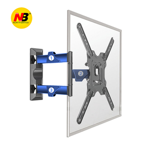 Support <span class=keywords><strong>mural</strong></span> TV nb p4 avec <span class=keywords><strong>bras</strong></span> <span class=keywords><strong>articulé</strong></span>, Extension pivotant, pour la plupart des télévisions plates et incurvées de 26 à 55 pouces, livraison gratuite - Product Image 2