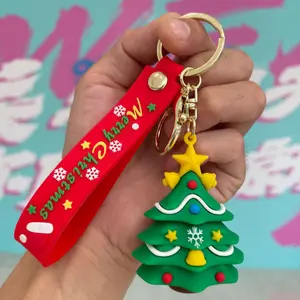 Dễ thương giáng sinh Keychain Santa Claus Keychain thuận lợi Quà Tặng Cây giáng sinh Keychain cho trang trí nội thất