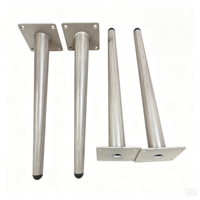 Pieds de meubles en métal, quincaillerie pour canapé, armoire, table, embouts coniques, composants de pieds pliants pour meubles en bois, OEM personnalisé