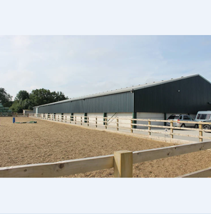 Structure en acier léger pour écurie de chevaux, cadre en acier préfabriqué, arène d'équitation intérieure, terrain équestre, écurie de chevaux portable, hall - Product Image 6
