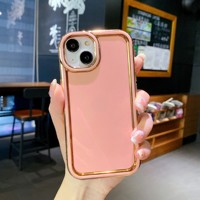 Coque de téléphone portable en PC électroplaqué coloré, d'origine usine, pour iPhone 11 12 13 14 15 16 17 18 Pro Max