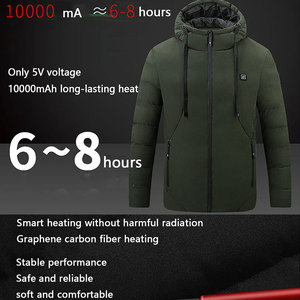 Áo khoác sưởi ấm tích điện 5V 7V 12V tùy chỉnh, chống nước, dùng cho săn bắn - Product Image 5