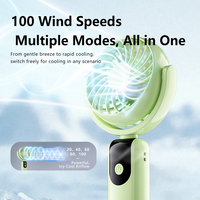 Ventilateur de poche rechargeable mini, batterie externe haute capacité, ensemble cadeau idéal pour les cadeaux d'entreprise et les activités de plein air