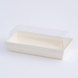 กล่องกระดาษขนมอบเค้กแบบมีฝาปิดโปร่งใสสีขาวและหนัง - Product Image 4