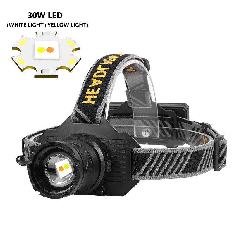 T502A - Câble USB LED 30 W blanc et jaune (batterie non incluse)
