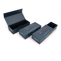 Tiroir de boîte à couvercle rabattable magnétique en panneau rigide de luxe personnalisé Boîte cadeau magnétique en carton coulissante avec inserts en EVA pour emballage de cadeaux