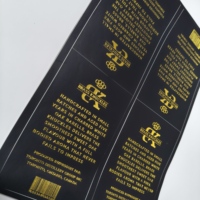 Maßgefertigte Schwarze Matte Goldfolie-Etiketten für Kerzenverpackungen Logo-Aufkleber