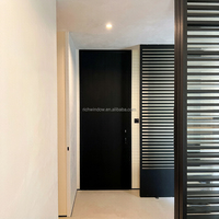 Portes d'entrée pivotantes en aluminium, portes intérieures pour maisons, portes en verre, cloisons de bureau, séparateurs de pièce, cadre étroit étanche