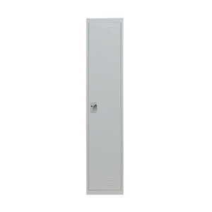 Armario de Almacenamiento Gris de Una Puerta para Dormitorio, Armario Metálico de Altura Completa con un Compartimento, Fácil de Montar, <span class=keywords><strong>ORPHEUS</strong></span> - Product Image 3