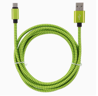 Câble de charge rapide USB A vers Micro USB / iOS / Type C en nylon tressé 2A avec alliage d'aluminium pour iPhone / Xiaomi / Huawei / OPPO