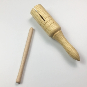 Instrument de percussion musical éducatif pour enfants, en bois massif naturel, avec poignée, vente en gros - Product Image 2