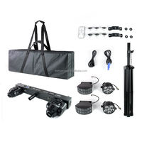 Barre de lumière portable LED Par Laser ILS FX Butterfly Strobe Wash avec DMX, support et sac de transport pour DJ, soirées et événements disco