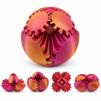 PLA Gear Ball Fidget Toy Creative Rotate Spin Interlocking Gears Rotating Fidget Toy Office Desk