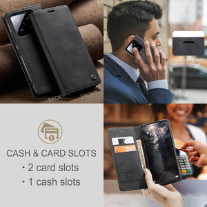 Pour Xiaomi Mi 14 15 Mi15 Mi14 <span class=keywords><strong>Mi13</strong></span> 13 <span class=keywords><strong>Lite</strong></span> 13T 14T 15T Pro 15 Ultra Cover CaseMe 013 Matte Leather Flip Antichoc Phone Case - Product Image 6