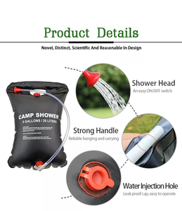 Chauffe-eau solaire direct usine, équipement de <span class=keywords><strong>camping</strong></span> extérieur, en stock, personnalisable, douche de <span class=keywords><strong>camping</strong></span> portable 20L (5 gallons) à chauffage rapide - Product Image 6