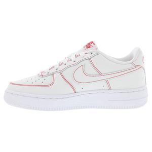 Nike Air Force 1 Lv8 1 Chaussures en cuir pour garçons Blanc Rouge Universitaire - Product Image 3