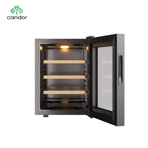 Enfriador de Vino Personalizado de Fábrica para <span class=keywords><strong>12</strong></span> <span class=keywords><strong>Botellas</strong></span> de 33 Litros, el Mejor Refrigerador de Vino Termoeléctrico Independiente para el Hogar con Puerta de Vidrio - Product Image 1