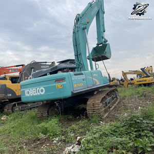 Excavadora de cadenas Kobelco 350 usada, de segunda mano, marca original japonesa, 350 toneladas, excavadora de gran tamaño Komatsu, excavadora sobre orugas. - Product Image 6