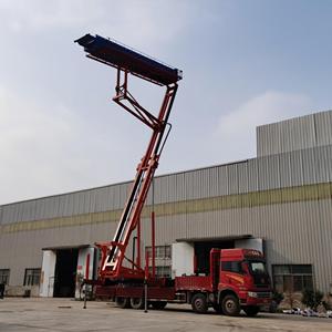Plataforma Elevadora Hidráulica Móvil Montada en Vehículo con Medidor de Nivel de Cristal Líquido para Elevación de Máquinas de Formación de Tejas en Altura - Product Image 1