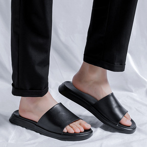 Chaussons en cuir pour hommes de style italien, personnalisés, pour usage intérieur, offrant respirabilité et luxe. Vente en gros de pantoufles pour hommes - Product Image 5