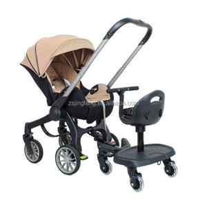 Poussette 3 en 1 à 4 roues avec siège détachable, <span class=keywords><strong>planche</strong></span> à roulettes pour bébé, compatible avec la plupart des marques, cadre en métal - Product Image 6