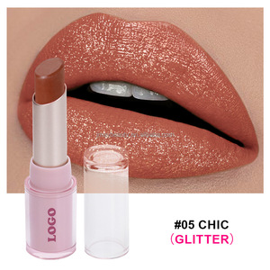 Productos de Belleza para Labios Personalizados, Bálsamo Labial Natural Hidratante en Tubo Cuadrado, Resistente al Agua, con Brillo Perlado y Destellos, Lápiz Labial de Marca Privada - Product Image 6
